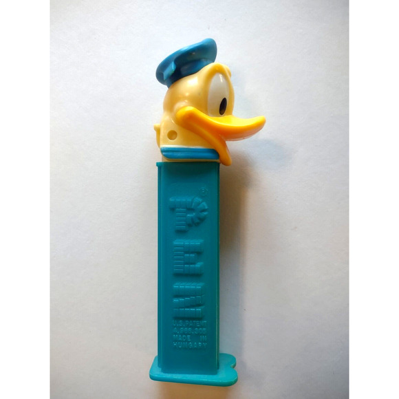 Donald Duck Disney Candy Container Hungary Cartoon Comics Vintage Blue Dispenser - Picture 2 of 3